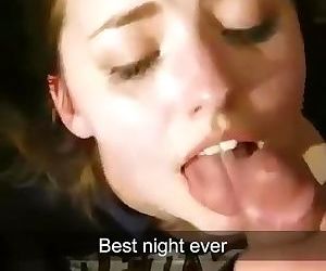 Snapchat blowjob and facial cum