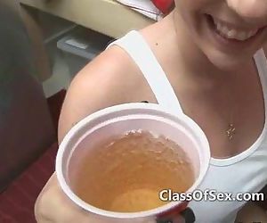 Teen wild group sex party at college - 5 min