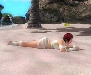 Dead or alive 5 Mila hot brunette almost naked shaking her bubble butt !