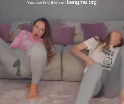 Cute sisters squirting orgasm
