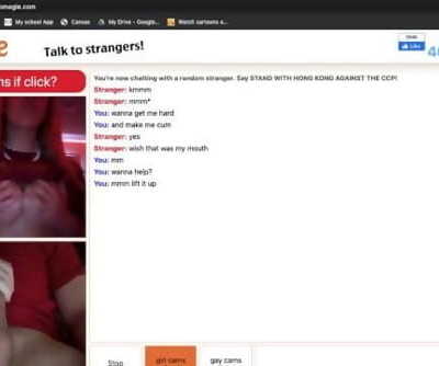 Omegle Lady Helps Me Cum