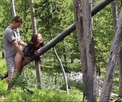 Caught my girlfriend getting fucked by other camp counselor 2 min