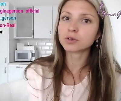 Gina Gerson , homevideo, interview, for fans, response questions part 4, porn industry star 20 min 720p