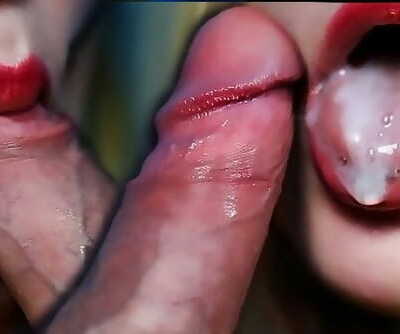 How it Feels in my Gullet Oral Creampie. Throbbing Orgasm. Close up Deep throat - Lovely Dove.